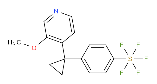 4-(1-(3-methoxypyridin-4-yl)cyclopropyl)(pentafluoromercapto)benzene