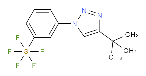 3-(4-(tert-butyl)-1H-1,2,3-triazol-1-yl)(pentafluoromercapto)benzene