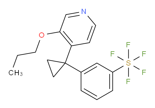 3-(1-(3-propoxypyridin-4-yl)cyclopropyl)(pentafluoromercapto)benzene