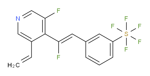 (Z)-3-(2-fluoro-2-(3-fluoro-5-vinylpyridin-4-yl)vinyl)(pentafluoromercapto)benzene