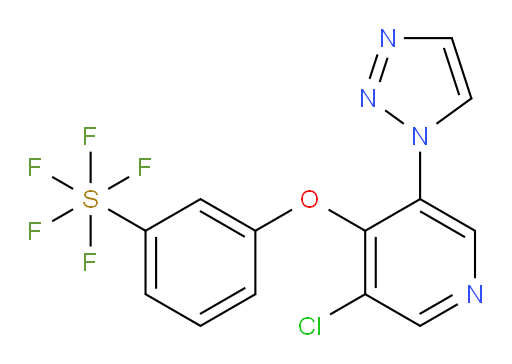3-((3-chloro-5-(1H-1,2,3-triazol-1-yl)pyridin-4-yl)oxy)(pentafluoromercapto)benzene