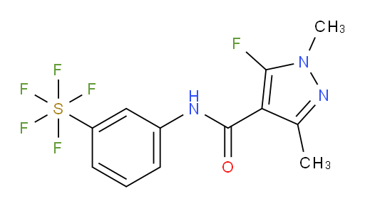 [3-[[(5-fluoro-1,3-dimethyl-1H-pyrazol-4-yl)carbonyl]amino]phenyl]sulfur pentafluoride