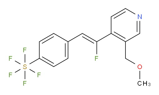 (Z)-4-(2-fluoro-2-(3-(methoxymethyl)pyridin-4-yl)vinyl)(pentafluoromercapto)benzene