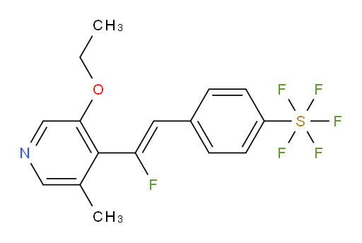 (Z)-4-(2-(3-ethoxy-5-methylpyridin-4-yl)-2-fluorovinyl)(pentafluoromercapto)benzene