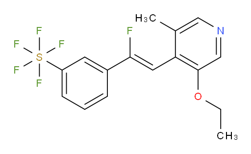 (Z)-3-(2-(3-ethoxy-5-methylpyridin-4-yl)-1-fluorovinyl)(pentafluoromercapto)benzene