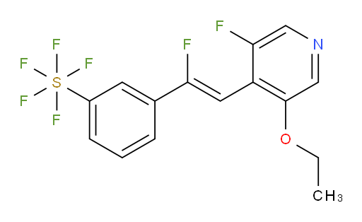 (Z)-3-(2-(3-ethoxy-5-fluoropyridin-4-yl)-1-fluorovinyl)(pentafluoromercapto)benzene
