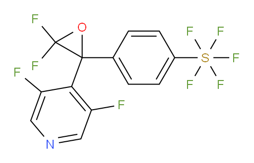 4-(2-(3,5-difluoropyridin-4-yl)-3,3-difluorooxiran-2-yl)(pentafluoromercapto)benzene