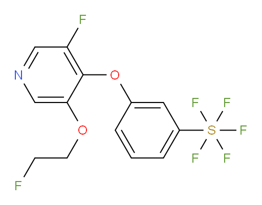 3-((3-fluoro-5-(2-fluoroethoxy)pyridin-4-yl)oxy)(pentafluoromercapto)benzene