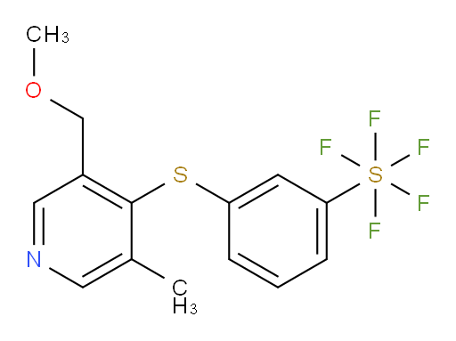 3-((3-(methoxymethyl)-5-methylpyridin-4-yl)thio)(pentafluoromercapto)benzene