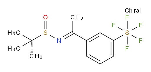 [3-[1-[[(R)-(1,1-Dimethylethyl)sulfinyl]imino]ethyl]phenyl]sulfur pentafluoride