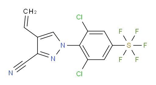 [3,5-dichloro-4-(3-cyano-4-ethenyl-1H-pyrazol-1-yl)phenyl]sulfur pentafluoride