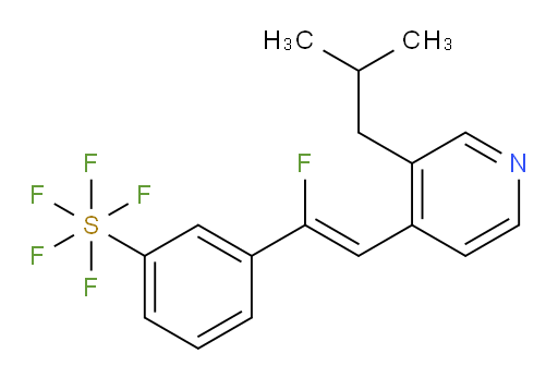 (Z)-3-(1-fluoro-2-(3-isobutylpyridin-4-yl)vinyl)(pentafluoromercapto)benzene