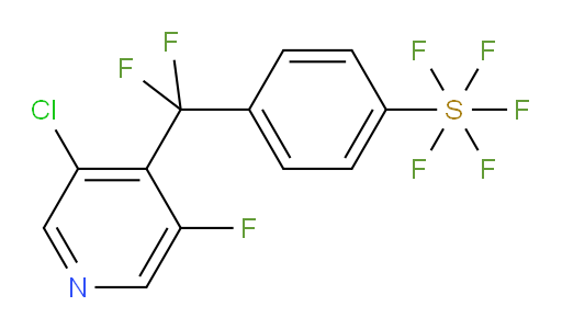 4-((3-chloro-5-fluoropyridin-4-yl)difluoromethyl)(pentafluoromercapto)benzene
