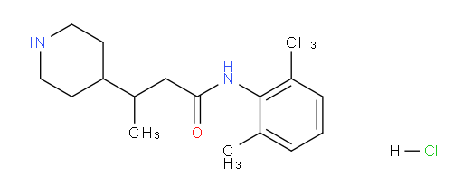 N-(2,6-dimethylphenyl)-3-(piperidin-4-yl)butanamide hydrochloride
