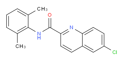 6-chloro-N-(2,6-dimethylphenyl)quinoline-2-carboxamide