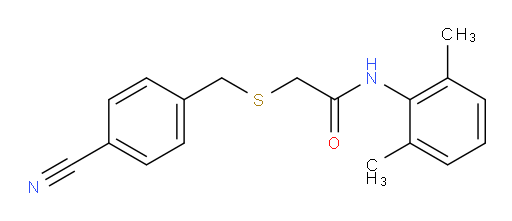 2-((4-cyanobenzyl)thio)-N-(2,6-dimethylphenyl)acetamide