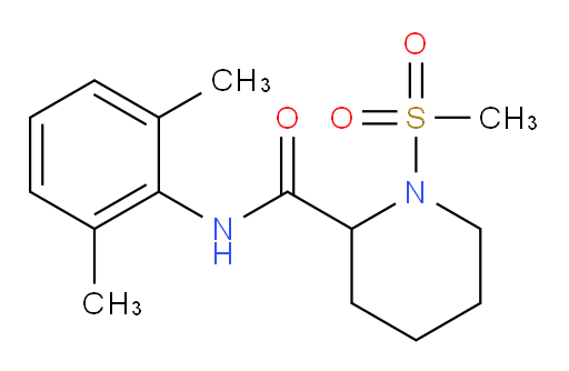 N-(2,6-dimethylphenyl)-1-(methylsulfonyl)piperidine-2-carboxamide