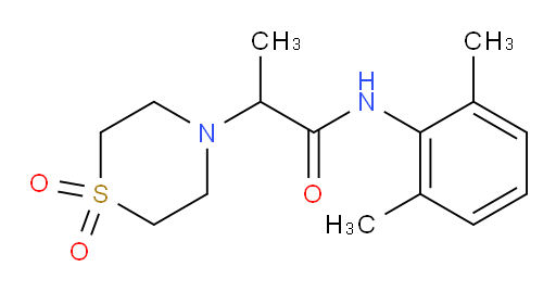 N-(2,6-dimethylphenyl)-2-(1,1-dioxidothiomorpholino)propanamide