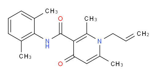1-allyl-N-(2,6-dimethylphenyl)-2,6-dimethyl-4-oxo-1,4-dihydropyridine-3-carboxamide