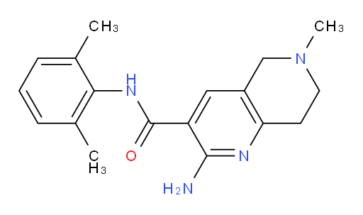 2-amino-N-(2,6-dimethylphenyl)-6-methyl-5,6,7,8-tetrahydro-1,6-naphthyridine-3-carboxamide