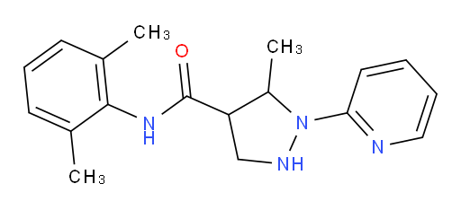 N-(2,6-dimethylphenyl)-5-methyl-1-(pyridin-2-yl)pyrazolidine-4-carboxamide