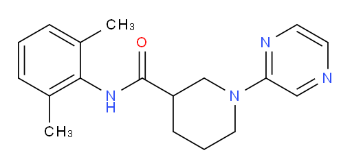 N-(2,6-dimethylphenyl)-1-(pyrazin-2-yl)piperidine-3-carboxamide