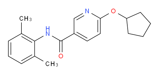 6-(cyclopentyloxy)-N-(2,6-dimethylphenyl)nicotinamide