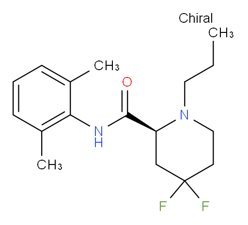 (S)-N-(2,6-dimethylphenyl)-4,4-difluoro-1-propylpiperidine-2-carboxamide