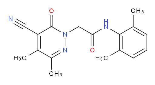 2-(5-cyano-3,4-dimethyl-6-oxopyridazin-1(6H)-yl)-N-(2,6-dimethylphenyl)acetamide