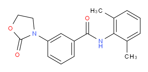N-(2,6-dimethylphenyl)-3-(2-oxooxazolidin-3-yl)benzamide