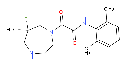 N-(2,6-dimethylphenyl)-2-(6-fluoro-6-methyl-1,4-diazepan-1-yl)-2-oxoacetamide
