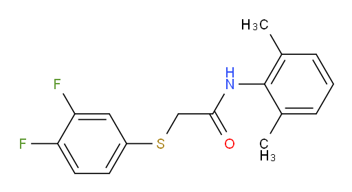 2-((3,4-difluorophenyl)thio)-N-(2,6-dimethylphenyl)acetamide