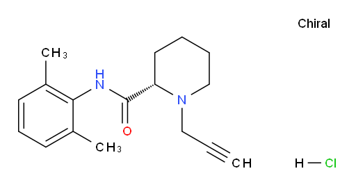 (S)-N-(2,6-dimethylphenyl)-1-(prop-2-yn-1-yl)piperidine-2-carboxamide hydrochloride