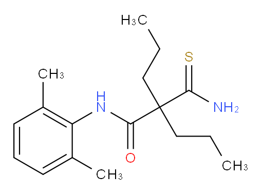 2-carbamothioyl-N-(2,6-dimethylphenyl)-2-propylpentanamide