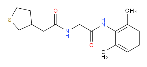 N-(2,6-dimethylphenyl)-2-(2-(tetrahydrothiophen-3-yl)acetamido)acetamide