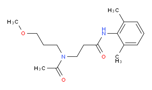 N-(2,6-dimethylphenyl)-3-(N-(3-methoxypropyl)acetamido)propanamide