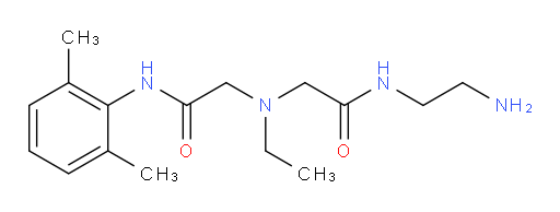 N-(2-aminoethyl)-2-((2-((2,6-dimethylphenyl)amino)-2-oxoethyl)(ethyl)amino)acetamide