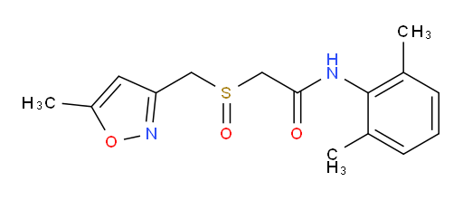 N-(2,6-dimethylphenyl)-2-(((5-methylisoxazol-3-yl)methyl)sulfinyl)acetamide