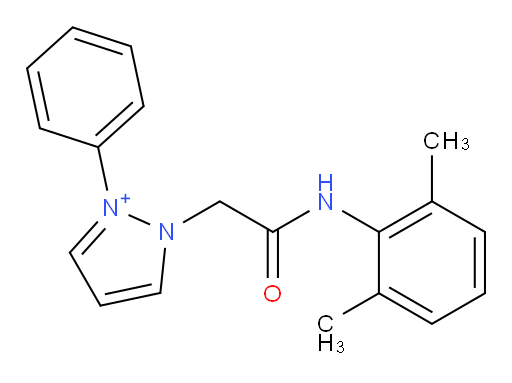 1-(2-((2,6-dimethylphenyl)amino)-2-oxoethyl)-2-phenyl-1H-pyrazol-2-ium