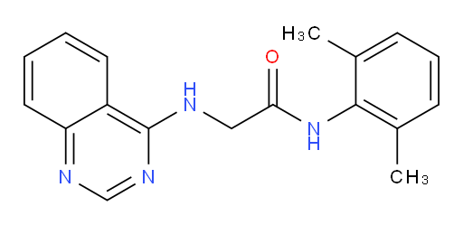 N-(2,6-dimethylphenyl)-2-(quinazolin-4-ylamino)acetamide