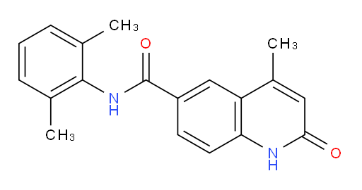 N-(2,6-dimethylphenyl)-4-methyl-2-oxo-1,2-dihydroquinoline-6-carboxamide