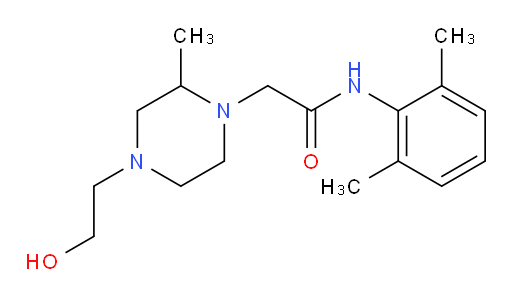 N-(2,6-dimethylphenyl)-2-(4-(2-hydroxyethyl)-2-methylpiperazin-1-yl)acetamide
