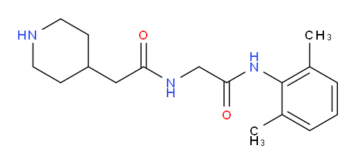 N-(2,6-dimethylphenyl)-2-(2-(piperidin-4-yl)acetamido)acetamide