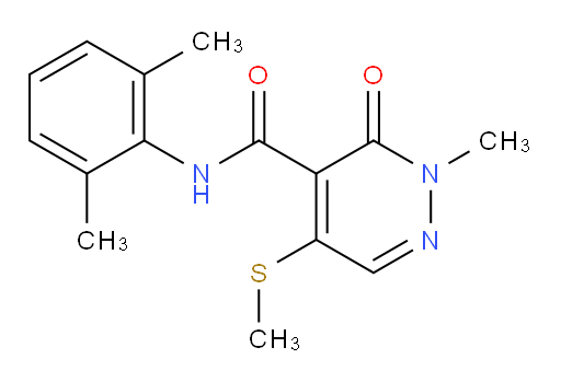 N-(2,6-dimethylphenyl)-2-methyl-5-(methylthio)-3-oxo-2,3-dihydropyridazine-4-carboxamide