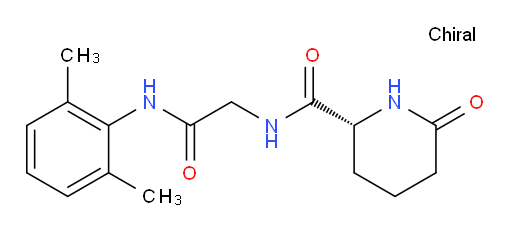 (R)-N-(2-((2,6-dimethylphenyl)amino)-2-oxoethyl)-6-oxopiperidine-2-carboxamide
