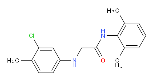 2-((3-chloro-4-methylphenyl)amino)-N-(2,6-dimethylphenyl)acetamide