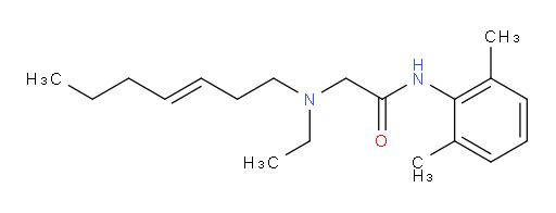 (E)-N-(2,6-dimethylphenyl)-2-(ethyl(hept-3-en-1-yl)amino)acetamide
