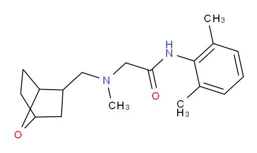 2-((7-oxabicyclo[2.2.1]heptan-2-ylmethyl)(methyl)amino)-N-(2,6-dimethylphenyl)acetamide