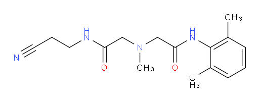 N-(2-cyanoethyl)-2-((2-((2,6-dimethylphenyl)amino)-2-oxoethyl)(methyl)amino)acetamide