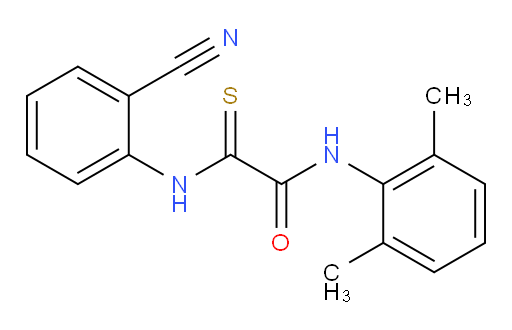 2-((2-cyanophenyl)amino)-N-(2,6-dimethylphenyl)-2-thioxoacetamide